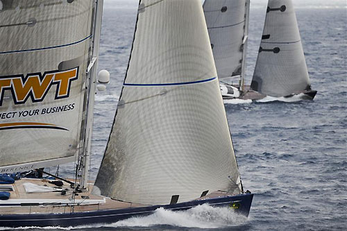 Marco Rodolfi�s Swan 80 Bernice Bis (ITA), during the Rolex Middle Sea Race 2011. Photo copyright Kurt Arrigo, Rolex.