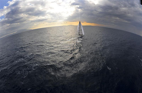Germana Tognella�s Cookson 50 Cantankerous (ITA), during the Rolex Middle Sea Race 2011. Photo copyright Kurt Arrigo, Rolex.