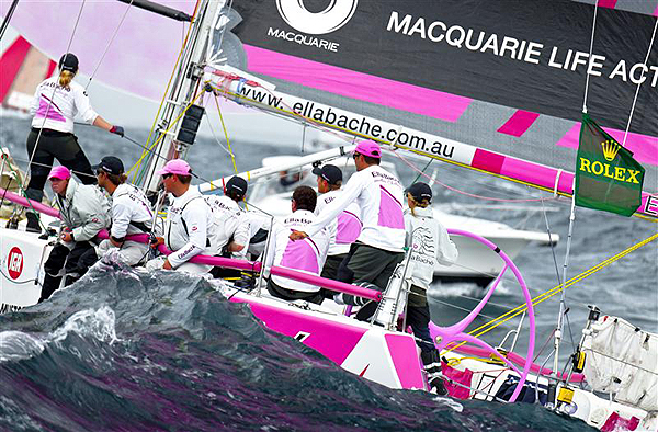 Jessica Watson's Sydney 38 Ella Baché Another Challenge, during the 2011 Rolex Sydney Hobart. Photo copyright Kurt Arrigo, Rolex.