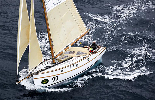 Peter Langman's 1932 Ranger Maluka of Kermandie, during the 2011 Rolex Sydney Hobart. Photo copyright Daniel Forster, Rolex.