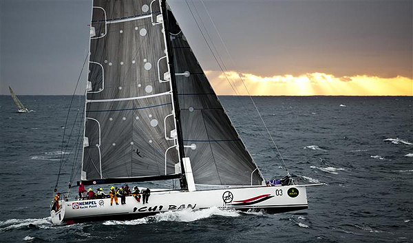 Matt Allen's Jones 70 Custom Ichi Ban at sea during the 2011 Rolex Sydney Hobart Yacht Race. Photo copyright Daniel Forster, Rolex.