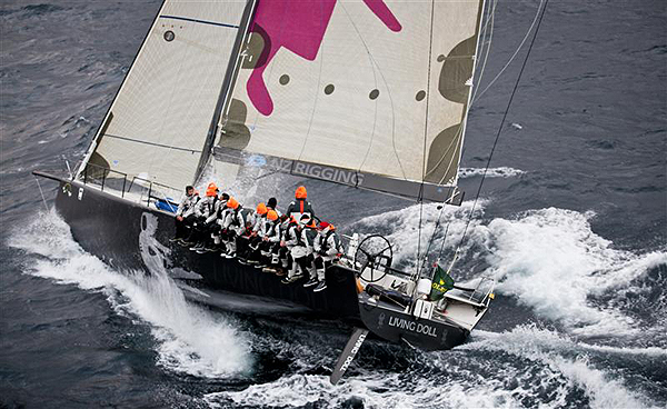 Michael Hiatt's Farr 55 Living Doll at sea during the 2011 Rolex Sydney Hobart Yacht Race. Photo copyright Daniel Forster, Rolex.