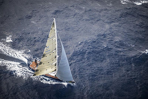 Alex Schaerer's Marten 67 Mini Maxi CAOL ILA (SUI) in a fast reach to Vulcano during leg two of the Rolex Volcano Race 2012. Photo copyright Kurt Arrigo for Rolex.