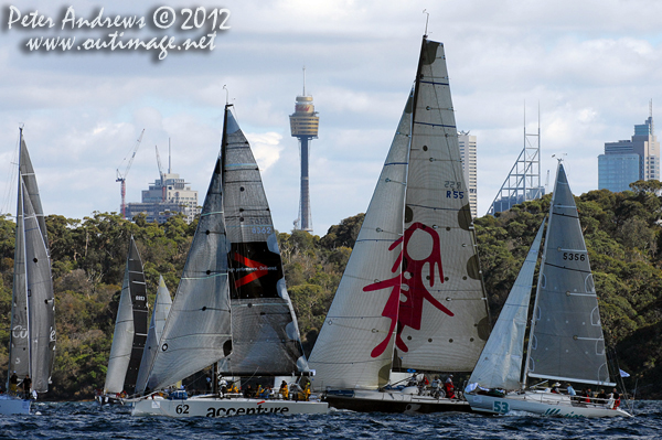 At the starting line ahead of the start of the Audi Sydney Gold Coast 2012. Photo copyright Peter Andrews, Outimage Australia.