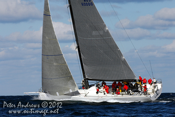 Stephen Ainsworth's Reichel Pugh 63 Loki, after the start of the Audi Sydney Gold Coast 2012. Photo copyright Peter Andrews, Outimage Australia.