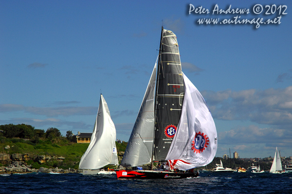 Andrew Wenham's Volvo 60 Southern Excellence after the start of the Audi Sydney Gold Coast 2012. Photo copyright Peter Andrews, Outimage Australia.