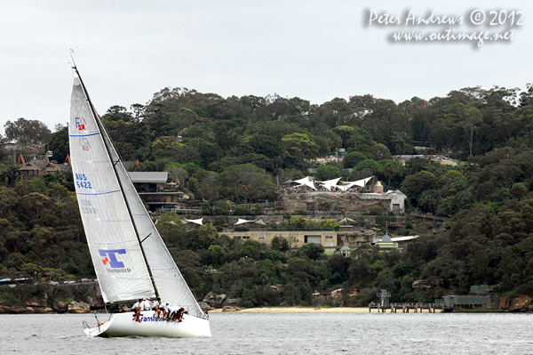 Guido Belgiomo-Nettis' Farr 40 Transfusion, during the CYCA Trophy One Design Series 2012. Photo copyright Peter Andrews, Outimage Australia 2012.