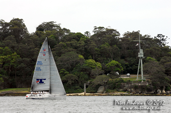 Guido Belgiomo-Nettis' Farr 40 Transfusion, during the CYCA Trophy One Design Series 2012. Photo copyright Peter Andrews, Outimage Australia 2012.