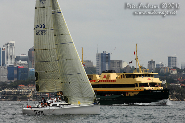 Gordon Ketelbey's Sydney 38 Zen, during the CYCA Trophy One Design Series 2012. Photo copyright Peter Andrews, Outimage Australia 2012.