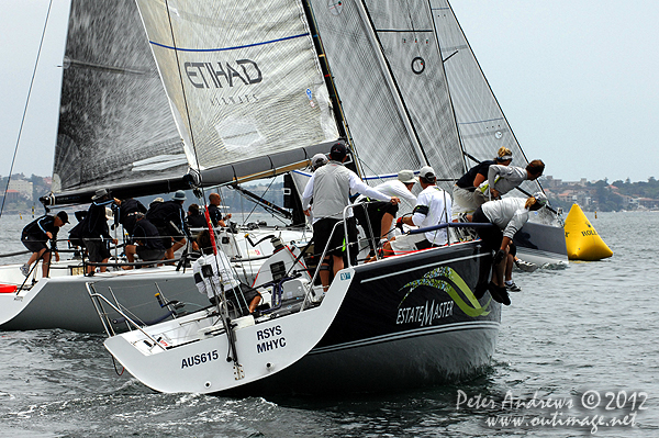 Martin and Lisa Hill's Estate Master, during the CYCA Trophy One Design Series 2012. Photo copyright Peter Andrews, Outimage Australia 2012.