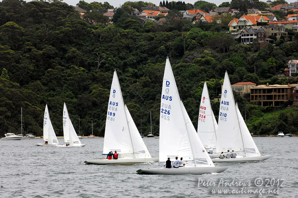 The Dragon fleet also racing during the CYCA Trophy One Design Series 2012. Photo copyright Peter Andrews, Outimage Australia 2012.