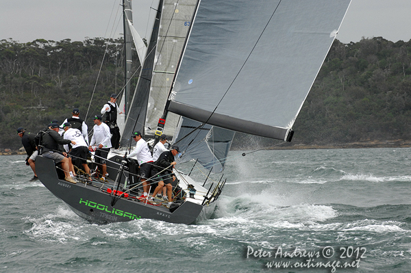 Hooligan on Sydney Harbour for the Big Boat Challenge 2012. Photo copyright Peter Andrews, Outimage Australia 2012.