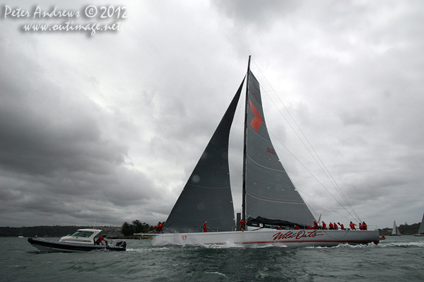 Wild Oats XI on Sydney Harbour for the Big Boat Challenge 2012. Photo copyright Peter Andrews, Outimage Australia 2012.