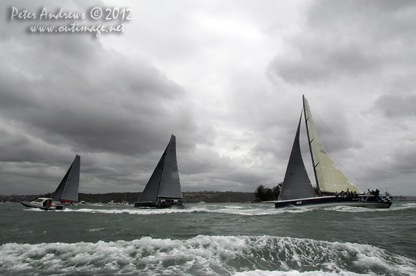 On Sydney Harbour for the Big Boat Challenge 2012. Photo copyright Peter Andrews, Outimage Australia 2012.