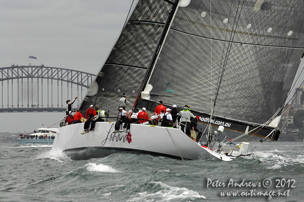 Lahana on Sydney Harbour for the Big Boat Challenge 2012. Photo copyright Peter Andrews, Outimage Australia 2012.