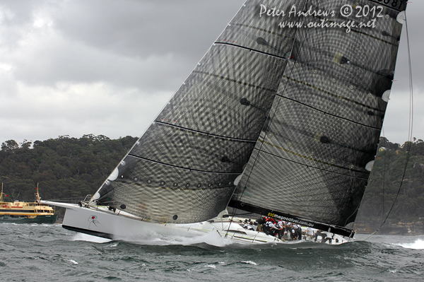 Lahana on Sydney Harbour for the Big Boat Challenge 2012. Photo copyright Peter Andrews, Outimage Australia 2012.