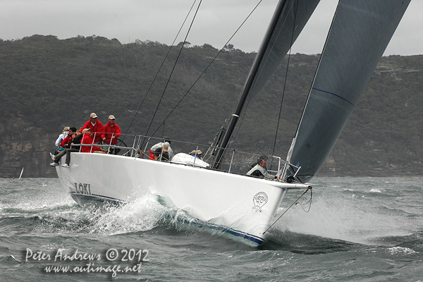 Loki on Sydney Harbour for the Big Boat Challenge 2012. Photo copyright Peter Andrews, Outimage Australia 2012.