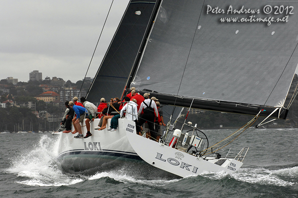 Loki on Sydney Harbour for the Big Boat Challenge 2012. Photo copyright Peter Andrews, Outimage Australia 2012.