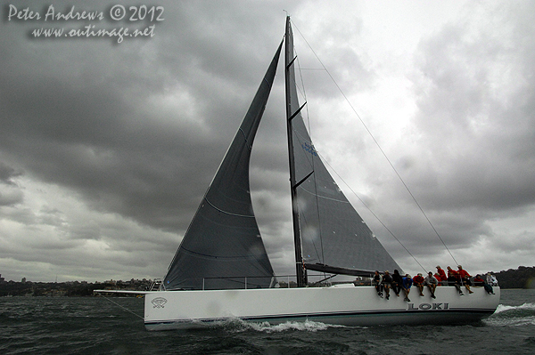 Loki on Sydney Harbour for the Big Boat Challenge 2012. Photo copyright Peter Andrews, Outimage Australia 2012.