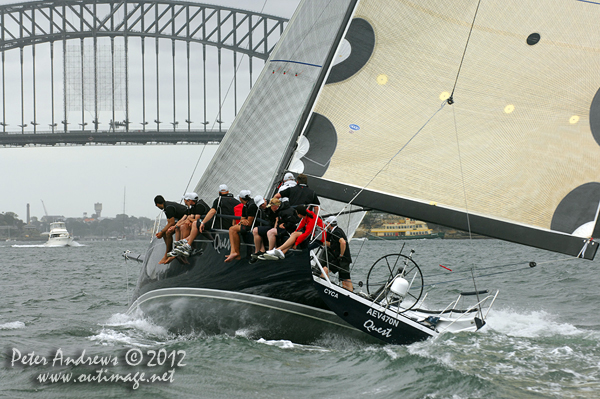 Quest on Sydney Harbour for the Big Boat Challenge 2012. Photo copyright Peter Andrews, Outimage Australia 2012.