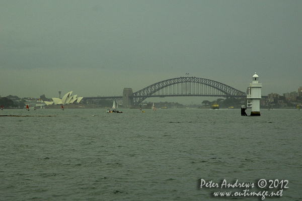 On board Grant Wharington's Jones 100 foot maxi, Wild Thing for a sail on Sydney Harbour December 15, 2012. Photo copyright Peter Andrews, Outimage Australia.