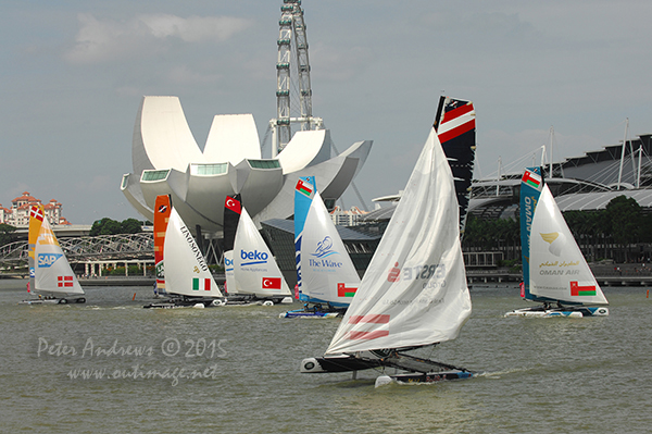 Extreme Sailing Series - Singapore Day 2. Photos by Peter Andrews. Click here to access Page 2 of 7.
