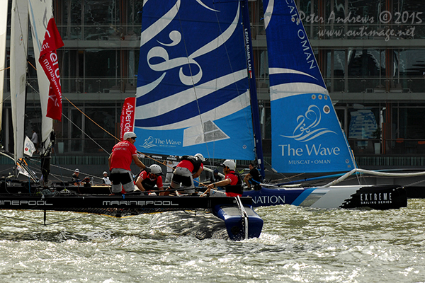 Extreme Sailing Series - Singapore Day 2. Photos by Peter Andrews. Click here to access Page 3 of 7.