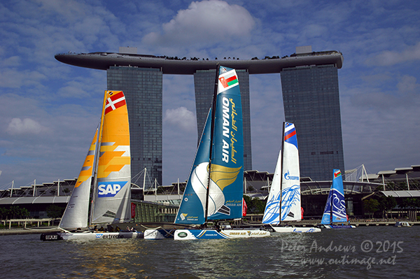 Extreme Sailing Series - Singapore Day 2. Photos by Peter Andrews. Click here to access Page 6 of 7.