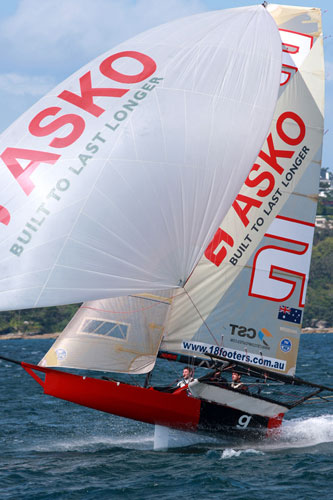 Asko Appliances. Photo copyright, The Australian 18 Footers League.