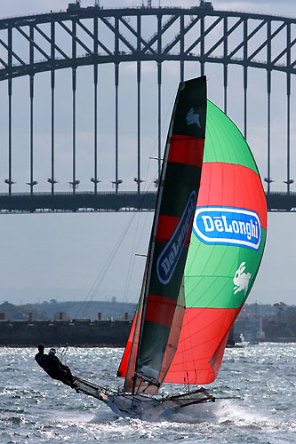 De'Longhi-Rabbitohs on Sydney Harbour. Photo copyright Australian 18 Footers League.