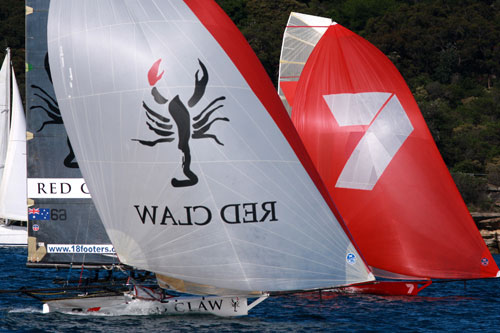 The 18 Footers Life Members Trophy on Sydney Harbour, October 17, 2010. Photo copyright, The Australian 18 Footers League.