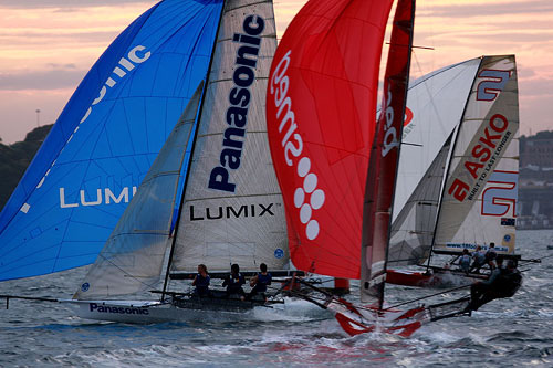 Panasonic, Smeg and Asko Appliances, during the Twilight Race on Sydney Harbour. Photo copyright Australian 18 Footers League.