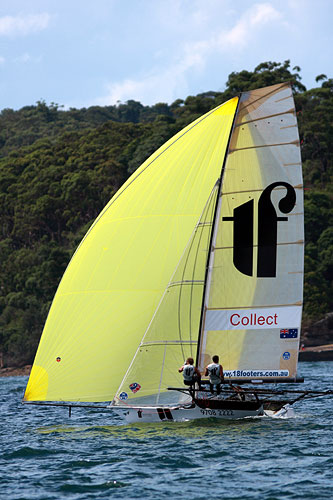 Thurlow Fisher Lawyers (Michael Coxon), during Ferry Patrons Trophy Race on Sydney Harbour. Photo copyright Australian 18 Footers League.