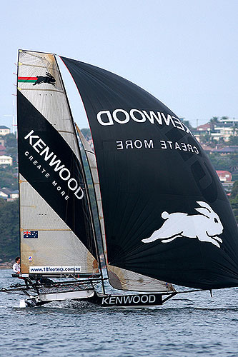 Kenwood-Rabbitohs on Sydney Harbour. Photo copyright Australian 18 Footers League.