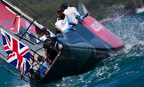 Team Origin, Louis Vuitton Pacific Series Practice Day, Auckland, 26/01/2009. Photo copyright Stefano Gattini / www.carloborlenghi.com