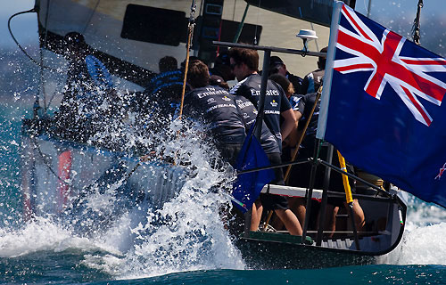 Emirates Team New Zealand, Louis Vuitton Pacific Series Practice Day, Auckland, 26/01/2009. Photo copyright Stefano Gattini / www.carloborlenghi.com