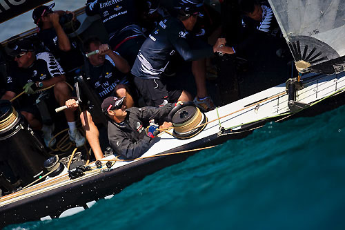 Emirates Team New Zealand, Louis Vuitton Pacific Series Practice Day, Auckland, 26/01/2009. Photo copyright Stefano Gattini / www.carloborlenghi.com