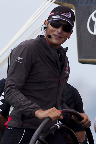 Dean Barker, Emirates Team New Zealand, Louis Vuitton Pacific Series Practice Day, Auckland, 28/01/2009. Photo copyright Stefano Gattini / www.carloborlenghi.com