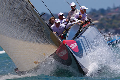 BMW Oracle Racing, Louis Vuitton Pacific Series Practice Day, Auckland, 28/01/2009. Photo copyright Stefano Gattini / www.carloborlenghi.com