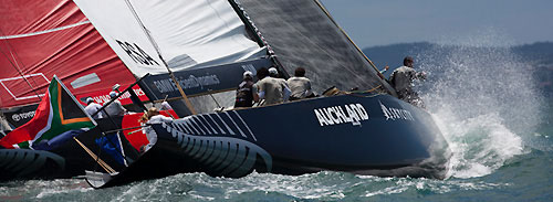 Team Shoholoza and Italia Challenge, Louis Vuitton Pacific Series Practice Day, Auckland, 28/01/2009. Photo copyright Stefano Gattini / www.carloborlenghi.com