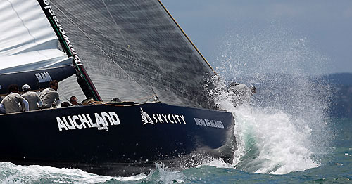 Team Shoholoza and Italia Challenge, Louis Vuitton Pacific Series Practice Day, Auckland, 28/01/2009. Photo copyright Stefano Gattini / www.carloborlenghi.com