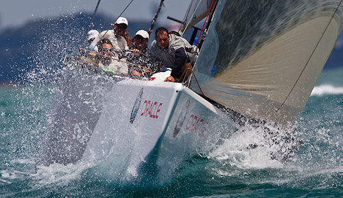 Team Shoholoza and Italia Challenge, Louis Vuitton Pacific Series Practice Day, Auckland, 28/01/2009. Photo copyright Stefano Gattini / www.carloborlenghi.com