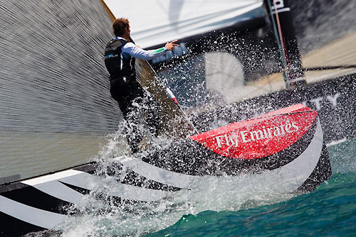 Team Shoholoza and Italia Challenge, Louis Vuitton Pacific Series Practice Day, Auckland, 28/01/2009. Photo copyright Stefano Gattini / www.carloborlenghi.com