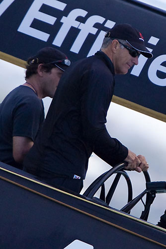 Ed Baird, Alinghi, Louis Vuitton Pacific Series Practice Day, Auckland, 28/01/2009. Photo copyright Stefano Gattini / www.carloborlenghi.com