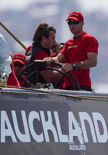 Sébastien Col, Pataugas K-Challenge, Louis Vuitton Pacific Series Practice Day, Auckland, 28/01/2009. Photo copyright Stefano Gattini / www.carloborlenghi.com