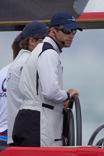 Ben Ainslie, Team Origin, Louis Vuitton Pacific Series, Auckland, 30/01/2009. Photo copyright Stefano Gattini / www.carloborlenghi.com