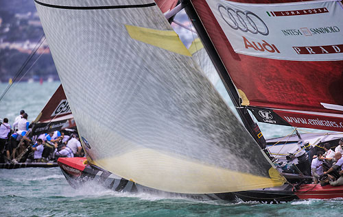 Luna Rossa Challenge and Team Origin, Louis Vuitton Pacific Series, Auckland, 30/01/2009. Photo copyright Stefano Gattini / www.carloborlenghi.com