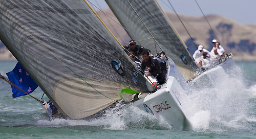 Emirates Team New Zealand and Italia Challenge, Louis Vuitton Pacific Series, Auckland, 30/01/2009. Photo copyright Stefano Gattini / www.carloborlenghi.com