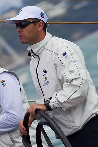 Gavin Brady, Greek Challenge, Louis Vuitton Pacific Series, Auckland, 30/01/2009. Photo copyright Stefano Gattini / www.carloborlenghi.com