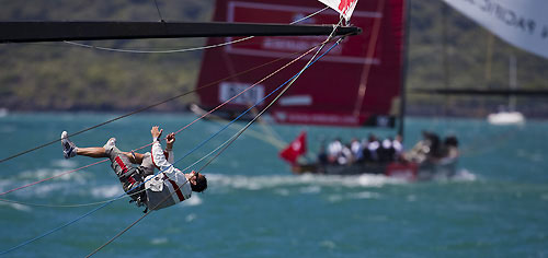 Luna Rossa Challenge and Alinghi, Louis Vuitton Pacific Series, Auckland, 31/01/2009. Photo copyright Stefano Gattini / www.carloborlenghi.com